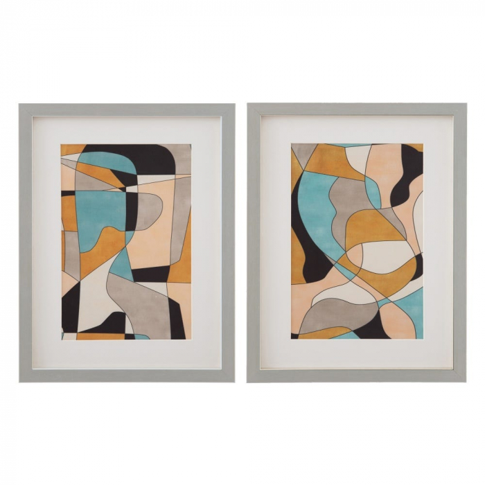 tablouri abstracte rame gri sticla decor modern colorat [1]