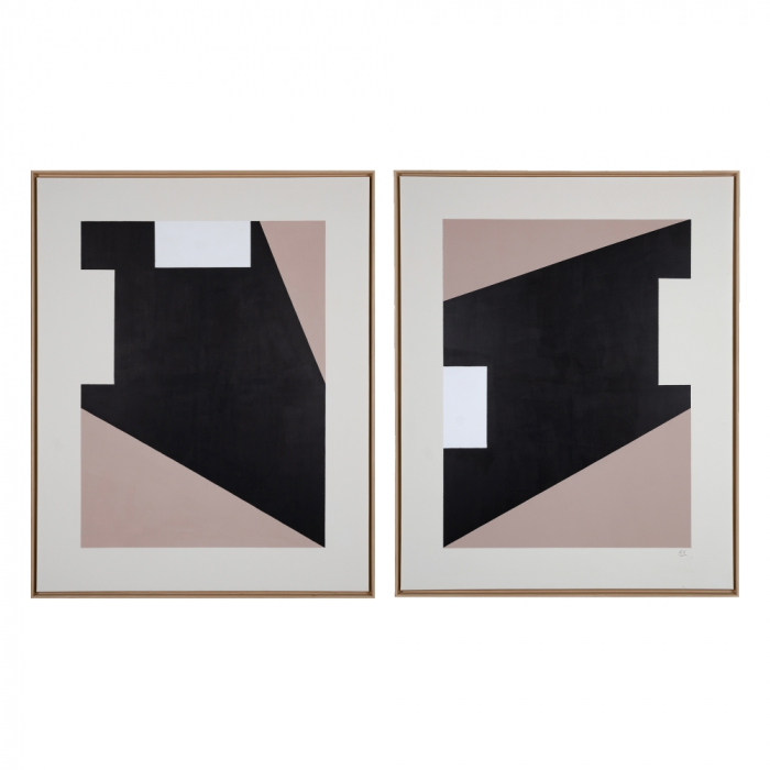Set tablouri mari abstract bej decor natural [1]