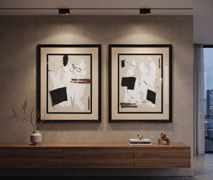 Tablouri verticale mari pentru decor expresiv|Tablouri abstracte pentru interioare moderne [2]