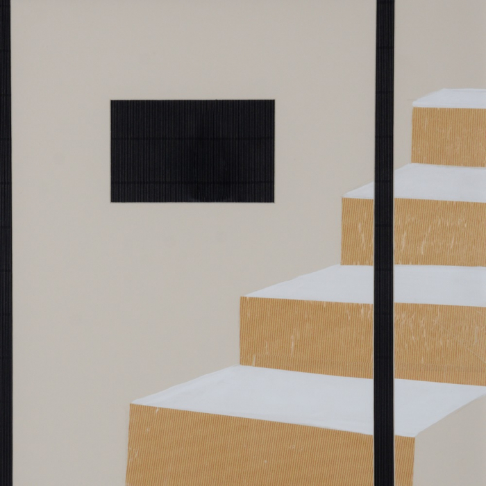 Set tablouri geometrice bej negru abstracte [3]