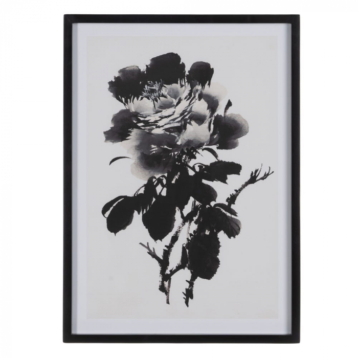 tablouri flori alb-negru japonez 50x70cm [3]