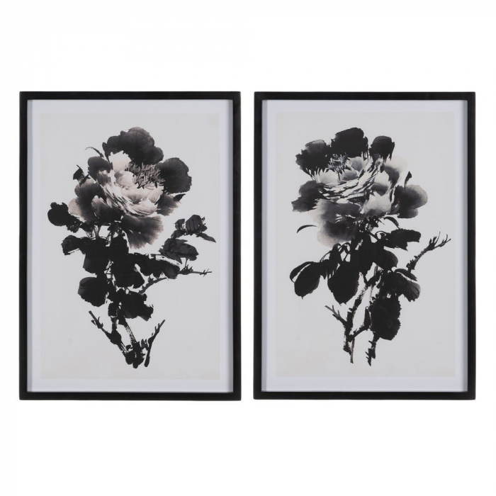 tablouri flori alb-negru japonez 50x70cm [1]