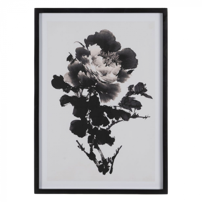 tablouri flori alb-negru japonez 50x70cm [2]