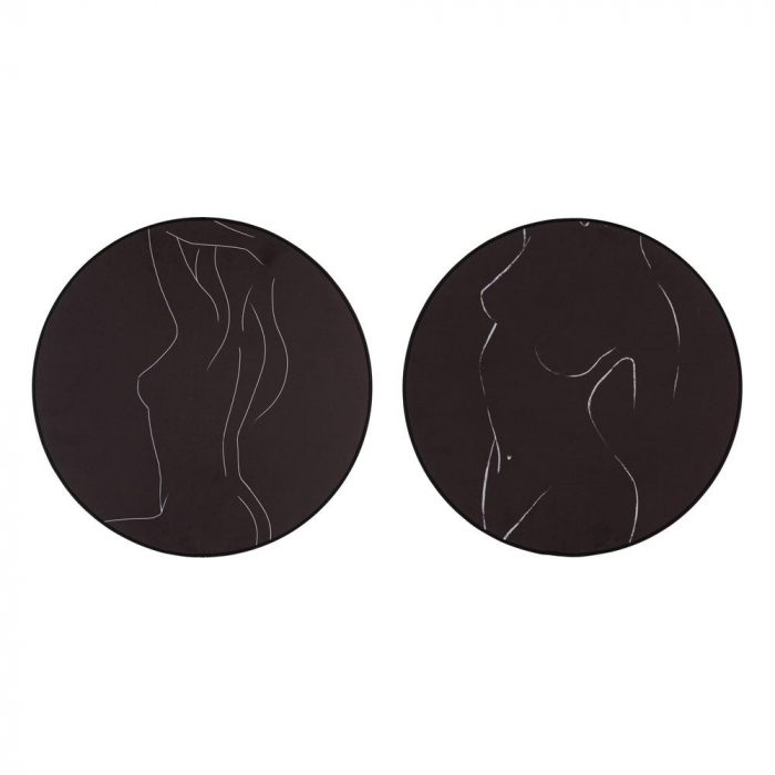 tablouri rotunde nud alb-negru 50x50cm [1]