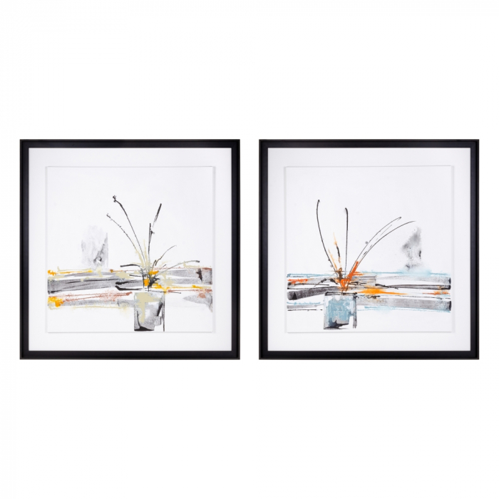 Set tablouri vaze patrate pictura acrilic [1]