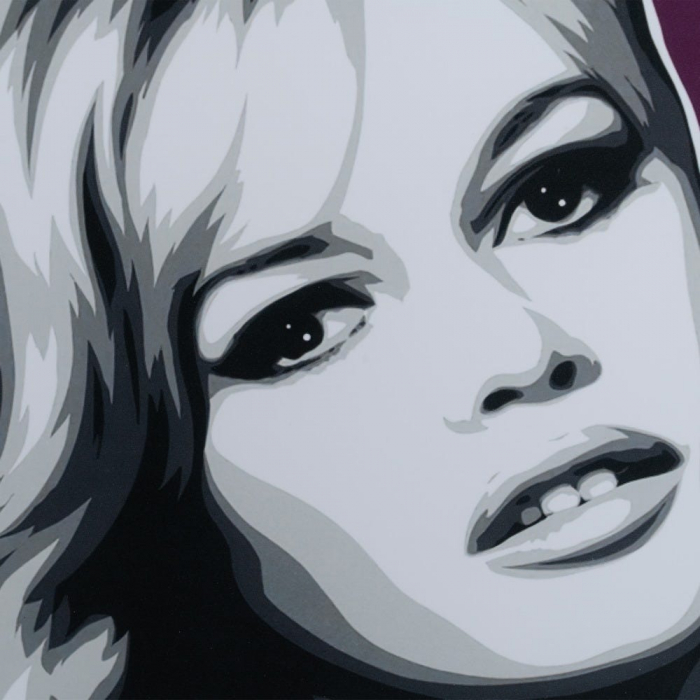 tablouri pop art violet galben rame ayous 73x73cm [6]