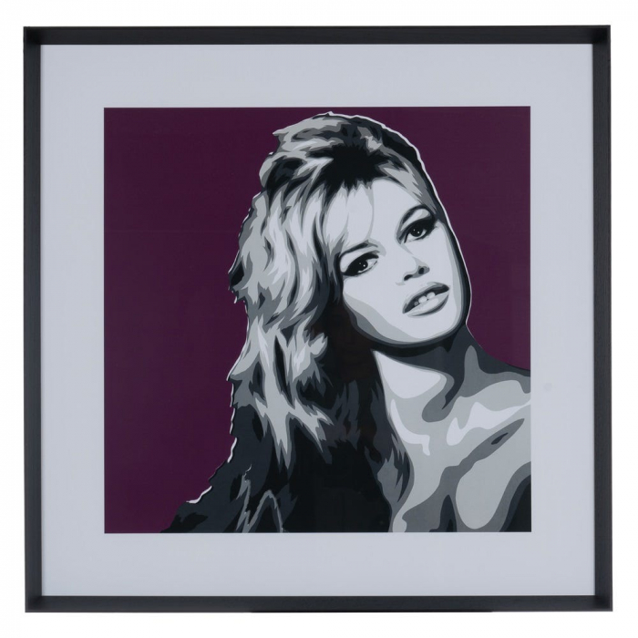 tablouri pop art violet galben rame ayous 73x73cm [2]