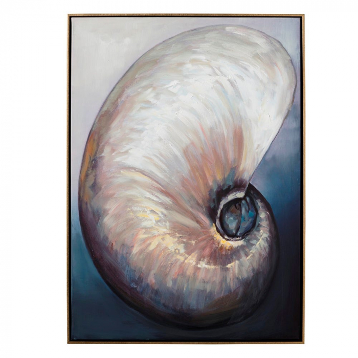 tablouri scoici pictura manuala albastru perlat 72x100cm [5]