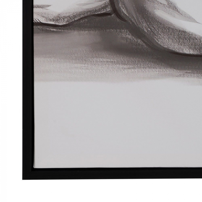 Set de 2 tablouri monocrome canvas siluete feminine, format vertical [6]