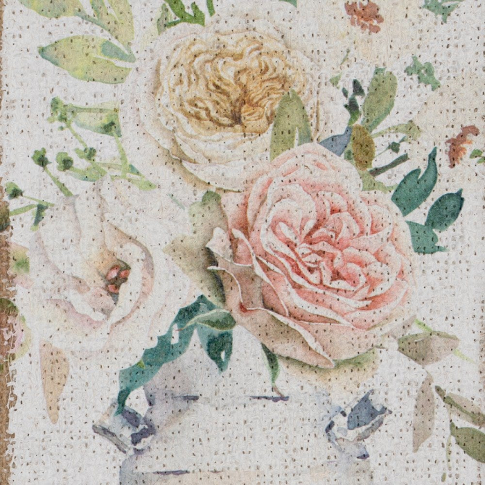 tablouri flori pastel boho chic cu ramă natur 20x30 cm [4]