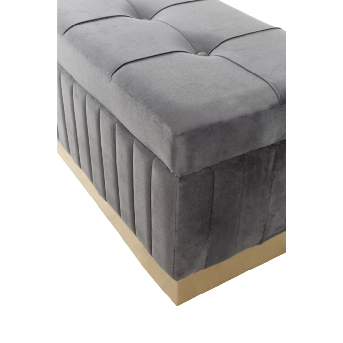 Taburete elegante Ictus catifea auriu [4]