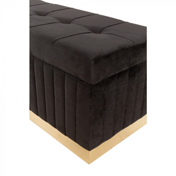 Taburete elegante Ictus catifea auriu [6]