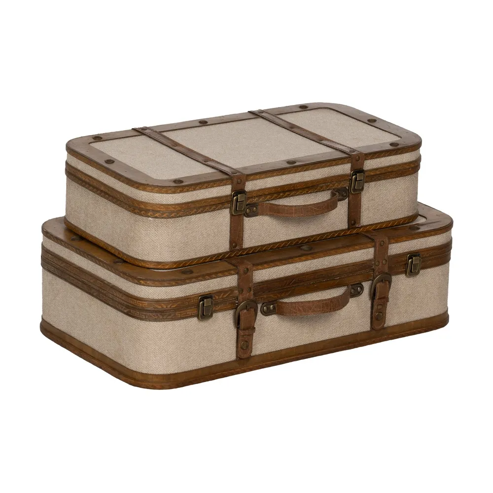 Set 2 valize vintage | Accesorii depozitare nostalgice [1]