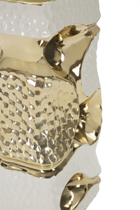 Veioze de masă din ceramică albă cu finisaj auriu – imagine principală – Florida [5]