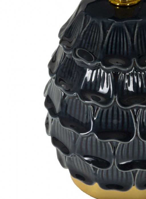 veioza ceramica albastra iluminat modern CreativDeco [5]