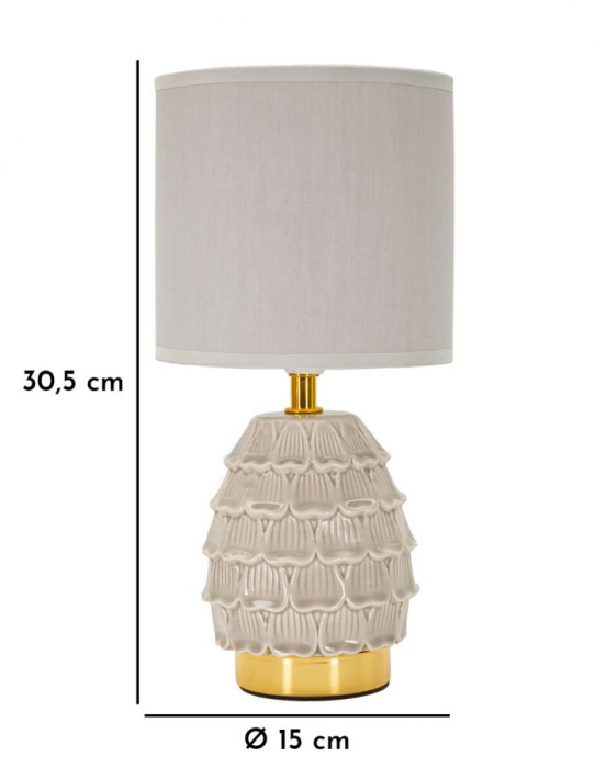 veioze gri bej accente aurii decor glam CreativDeco [6]