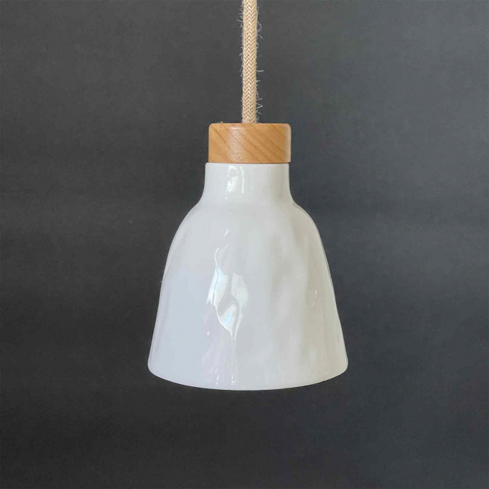Lampa Suspendata Alba|Lampi Ceramica Premium [3]