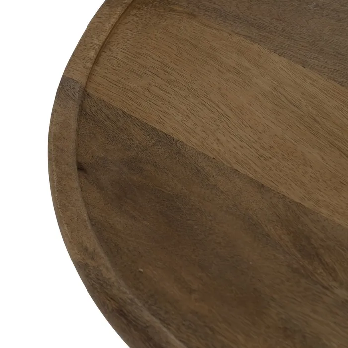 Set măsuțe mango miere, decor natural contemporan [6]