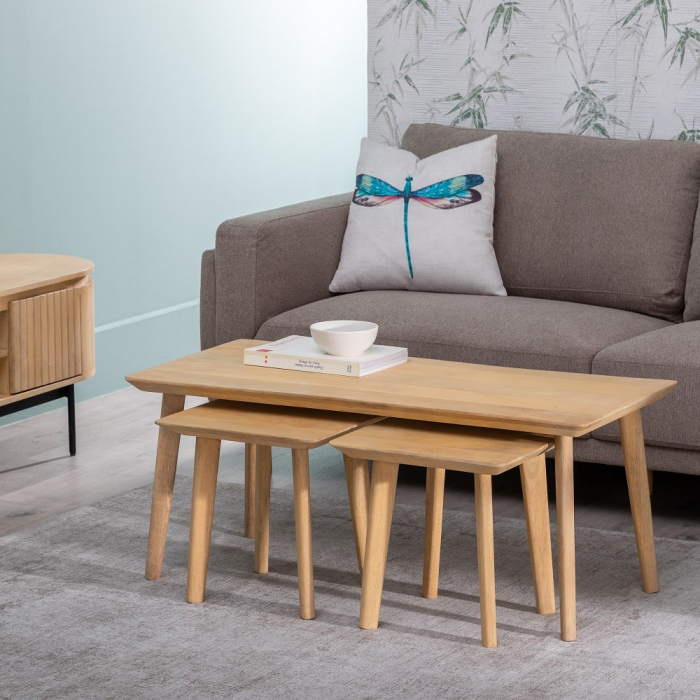 Set Masute Lemn Mango CreativDeco - Mobilier Minimalist pentru Living [2]