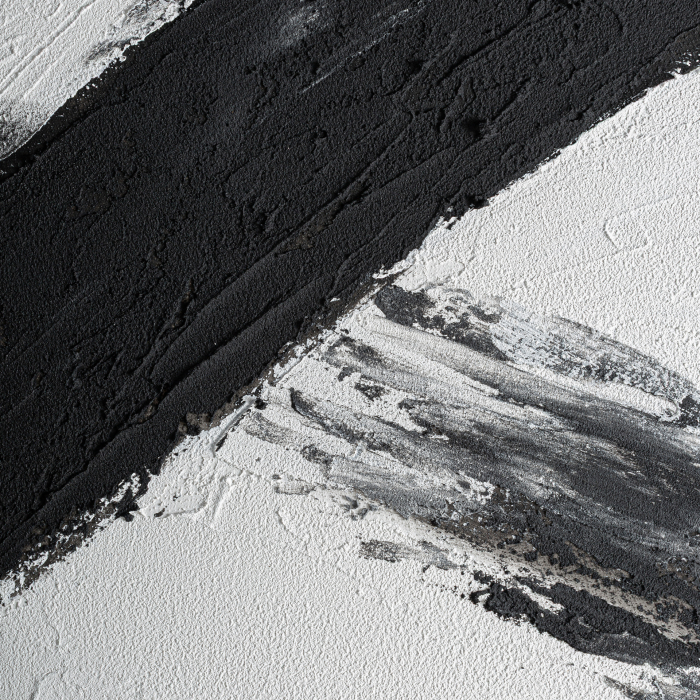 Set 3 tablouri abstracte alb-negru pânză Orion [4]