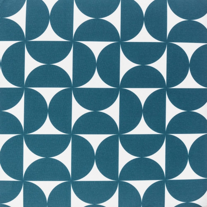 Set 4 perne de scaun Amalfi Cobalt – imprimeu geometric albastru pe alb, 38x38x2.5 cm [2]