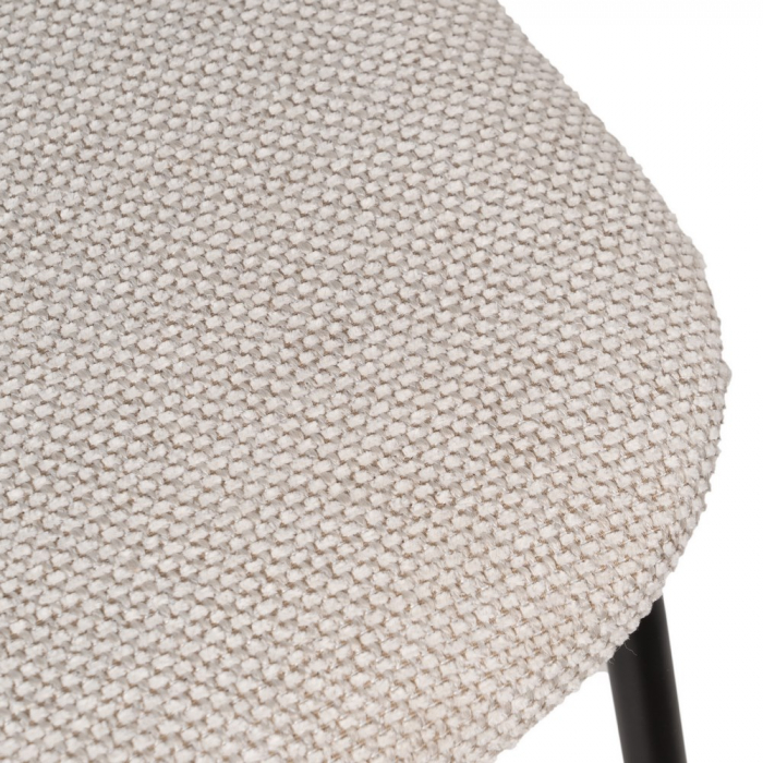Set scaune alb-negru stofa si metal|Scaune sofisticate pentru interioare moderne [9]
