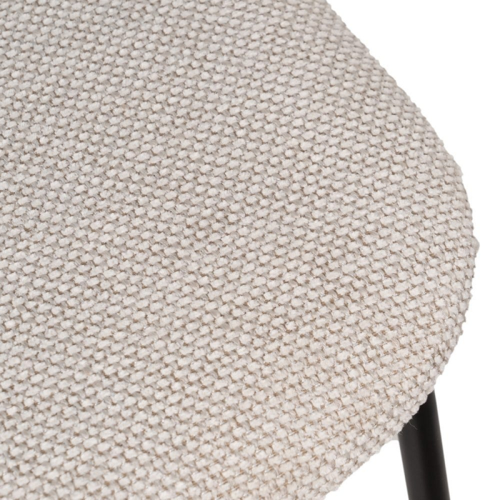 Set scaune alb-negru stofa si metal|Scaune sofisticate pentru interioare moderne [9]