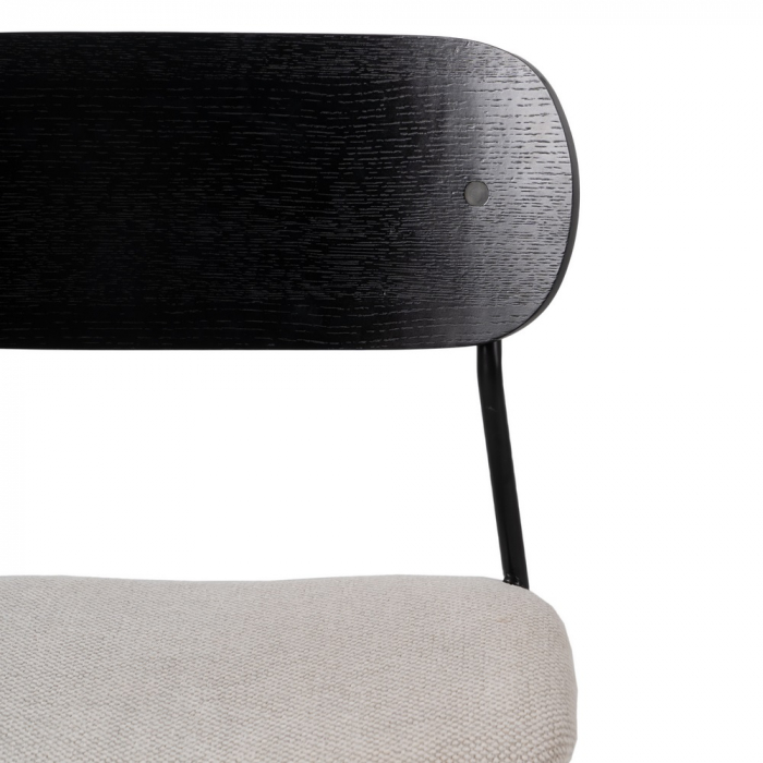 Set scaune alb-negru stofa si metal|Scaune moderne pentru decor contemporan [5]
