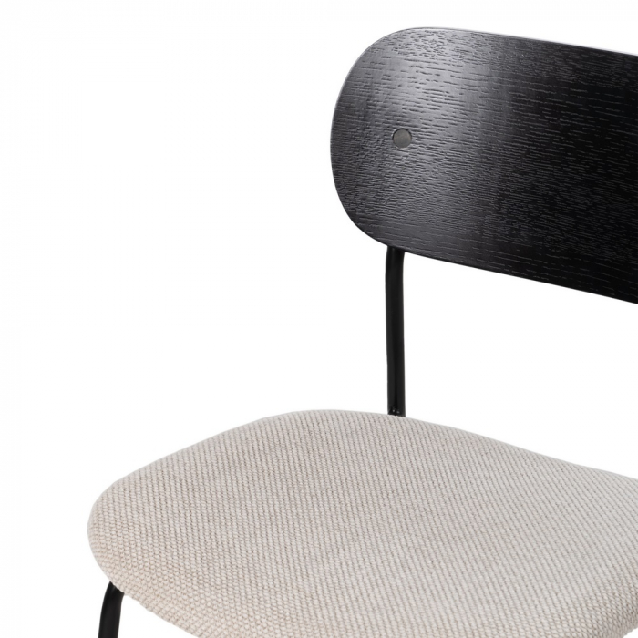 Set scaune alb-negru stofa si metal|Scaune moderne pentru decor contemporan [6]