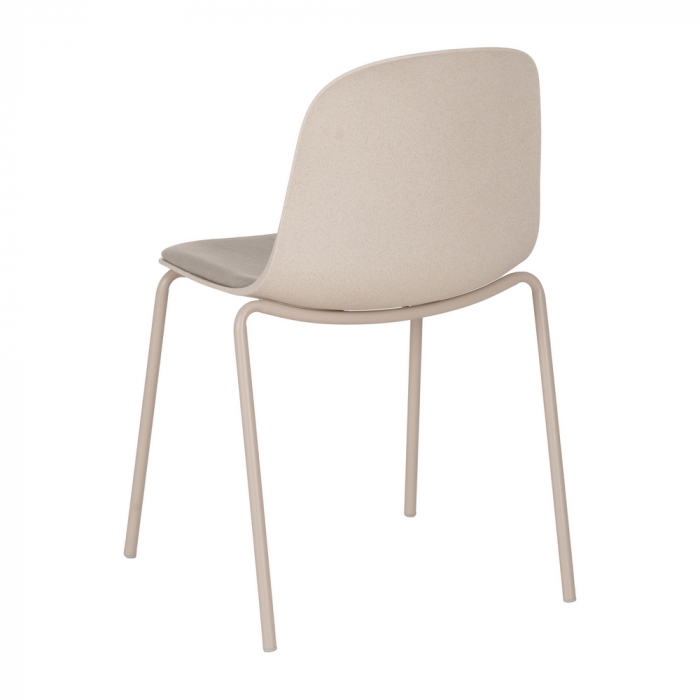 Set scaune bej polipropilena si metal|Scaune versatile pentru decor exterior [5]