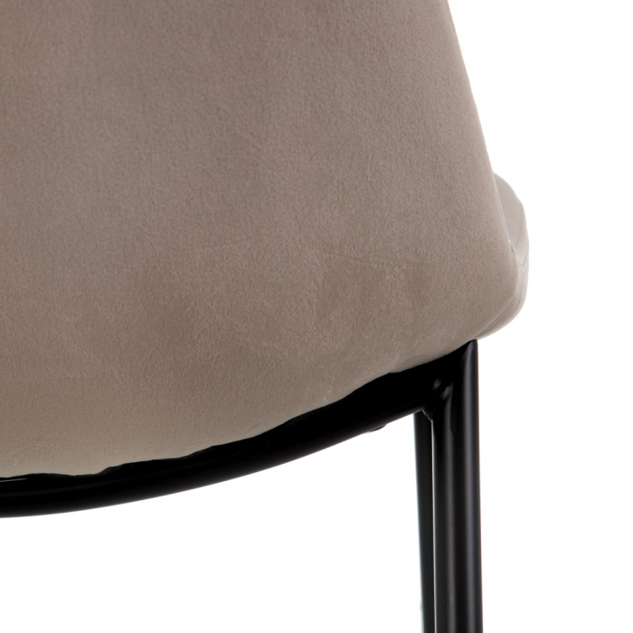 Set scaune bej stofa si metal|Scaune confortabile pentru dining si birou [7]