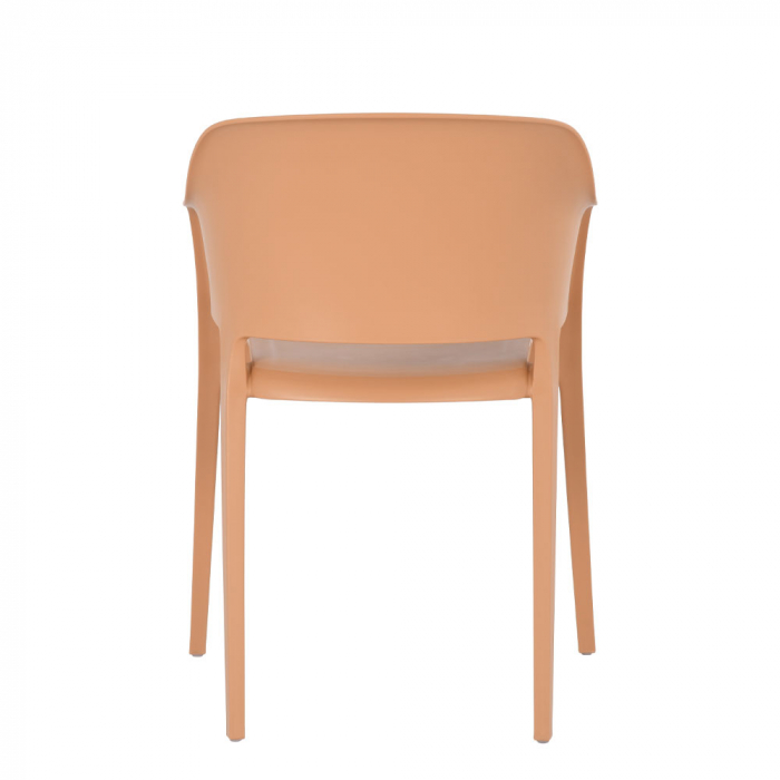 Scaune caramel Arco din PP cu protecție UV, stivuibile [4]