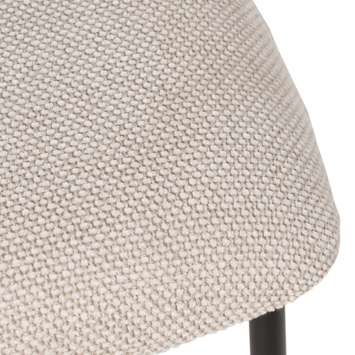 Set scaune crem stofa si metal|Scaune moderne pentru interioare elegante [9]