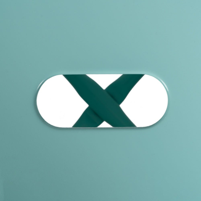 Set de 4 scaune de bar din metal turcoaz în stil industrial [4]