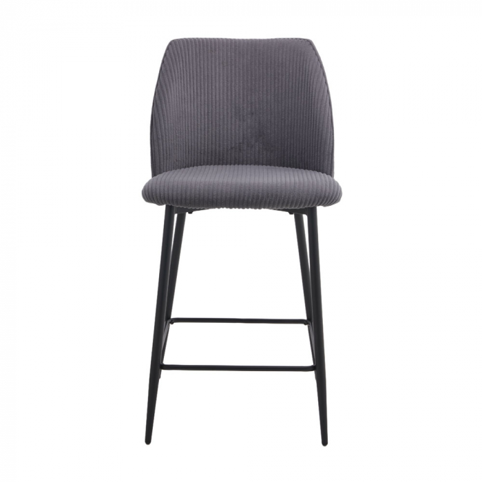 Set 4 scaune de bar elegante gri metal negru confort Muse [4]