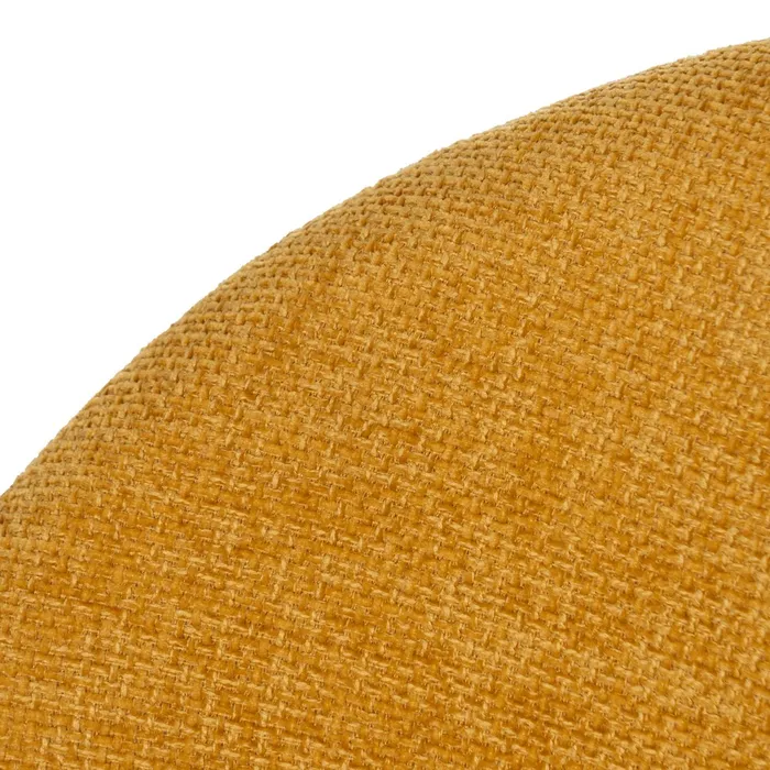 Scaune galben muștar cu tapițerie textilă – set 4 bucăți, design curbat [6]