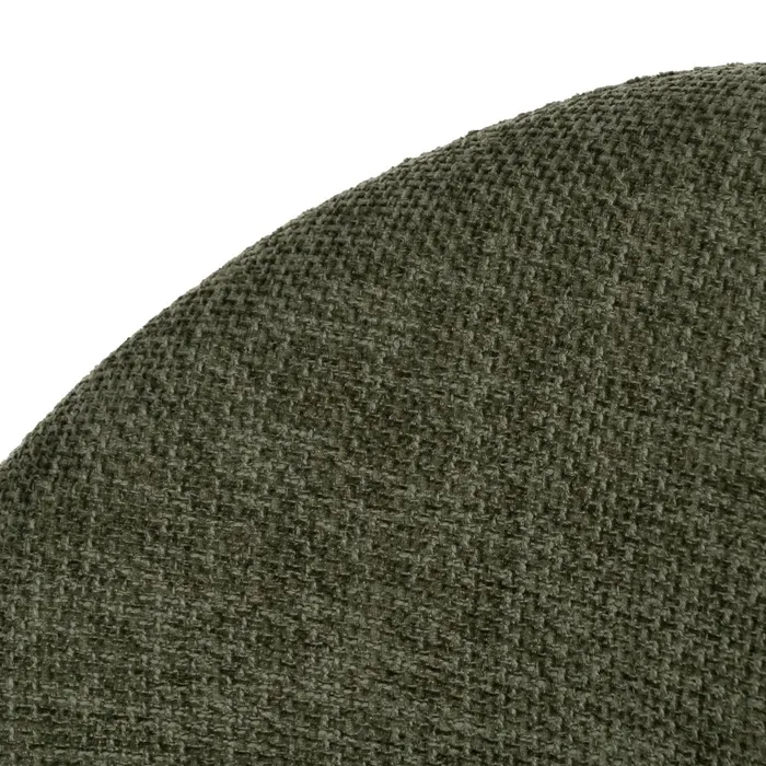 Scaune verde măsliniu cu tapițerie textilă și picioare negre – set 4 bucăți, design curbat [6]