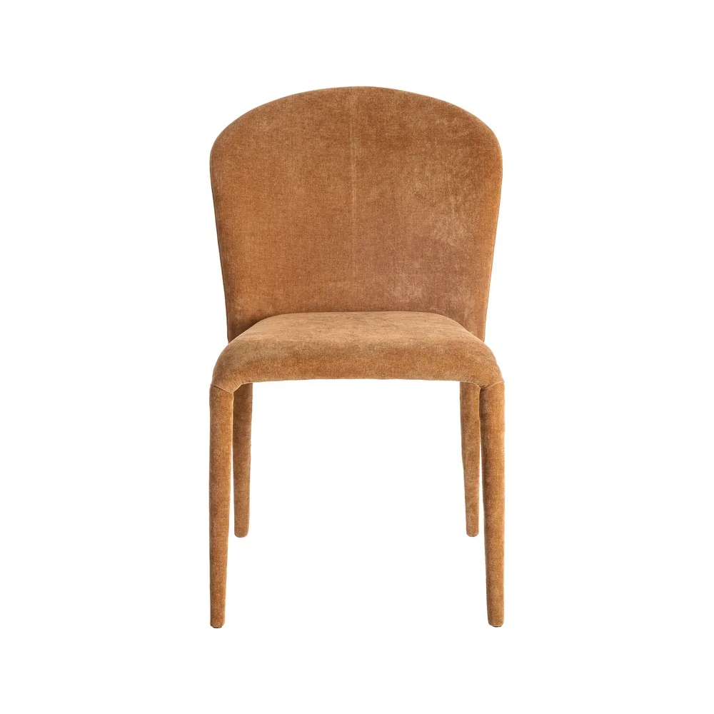 Set de 4 scaune dining cărămizii din stofă cu structură metalică – imagine principală [4]