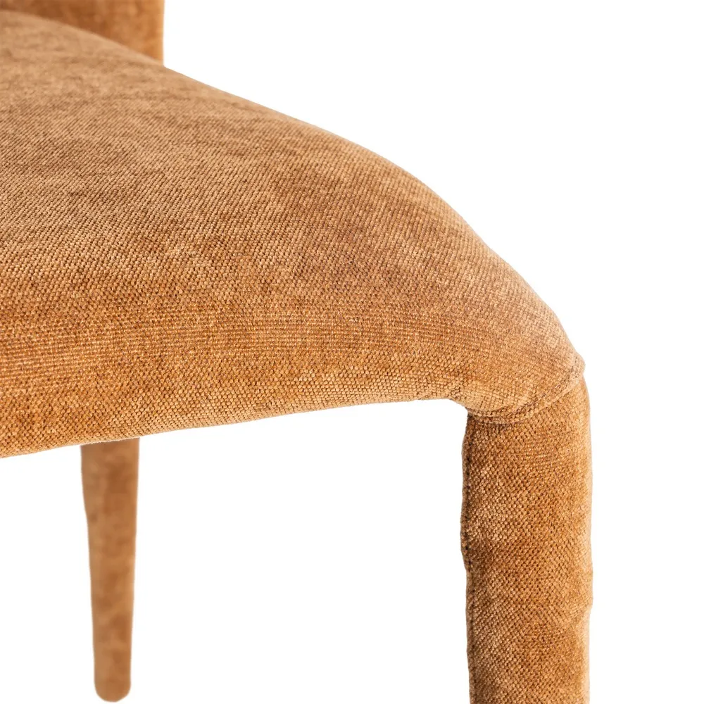 Set de 4 scaune dining cărămizii din stofă cu structură metalică – imagine principală [9]