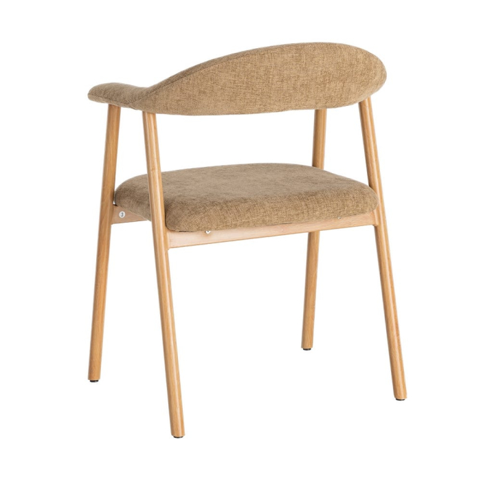Set de 4 scaune dining și HORECA cu brațe și tapițerie bej [4]
