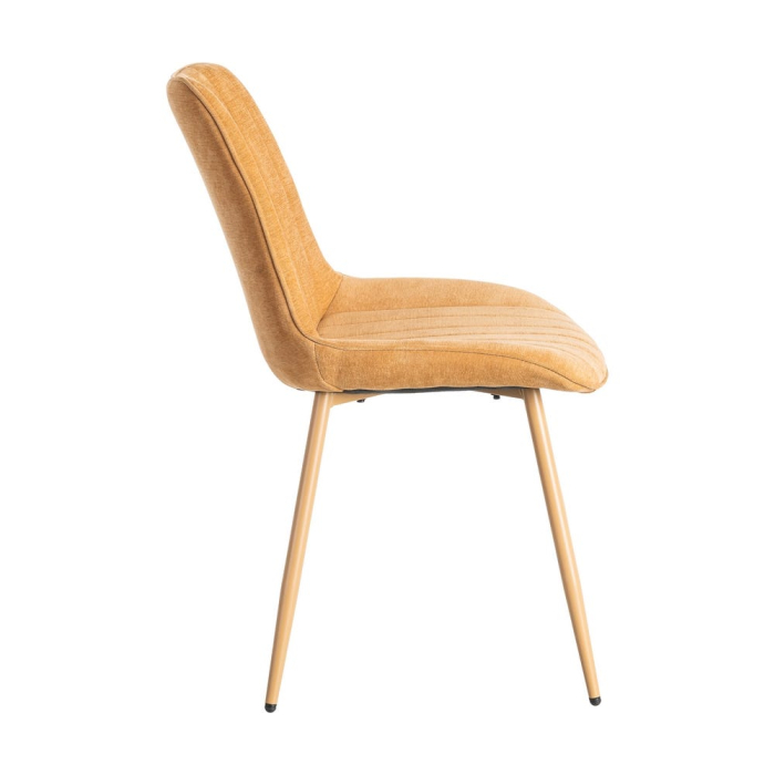 Scaune dining HoReCa stofă caramel – set 4 [4]