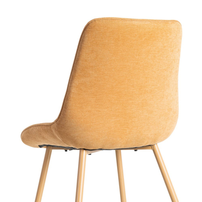 Scaune dining HoReCa stofă caramel – set 4 [6]