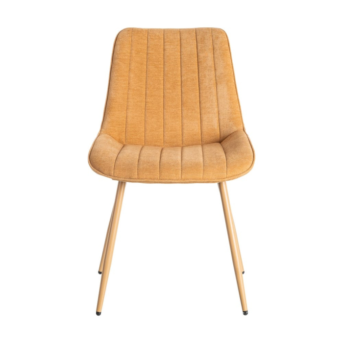 Scaune dining HoReCa stofă caramel – set 4 [3]