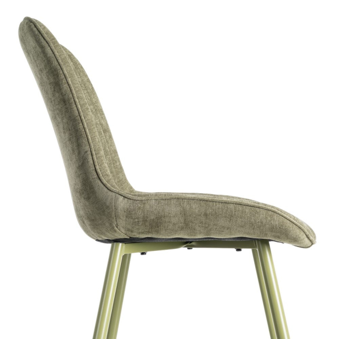 Scaune dining HoReCa stofă verde măsliniu – set 4 [7]