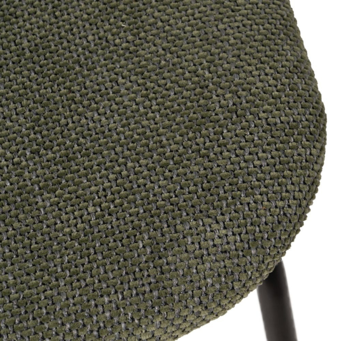 Set scaune maro-verde stofa si metal|Scaune moderne pentru interioare elegante [9]