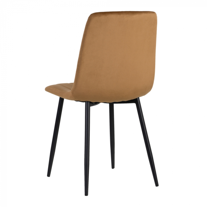 Set 4 scaune maronii catifea moderne|Scaune durabile pentru amenajari contemporane [4]