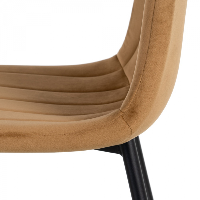 Set 4 scaune maronii catifea moderne|Scaune durabile pentru amenajari contemporane [7]