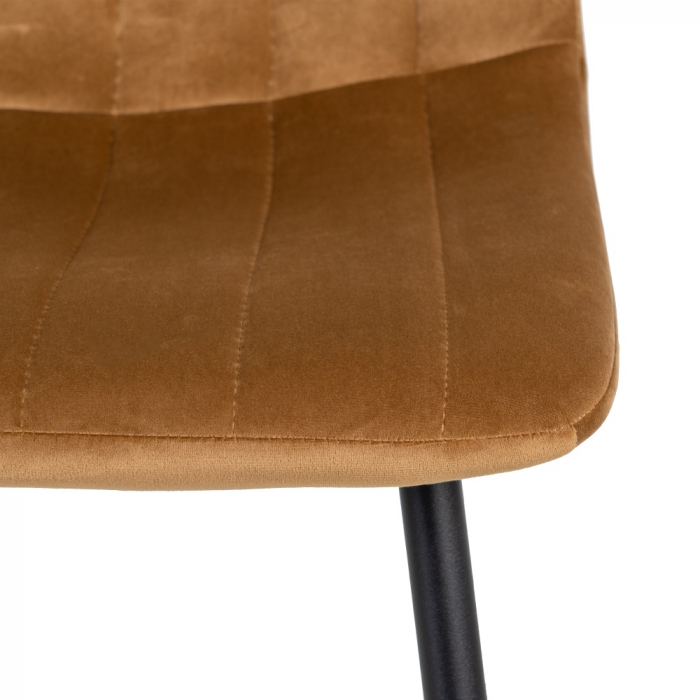 Set 4 scaune maronii catifea moderne|Scaune durabile pentru amenajari contemporane [8]
