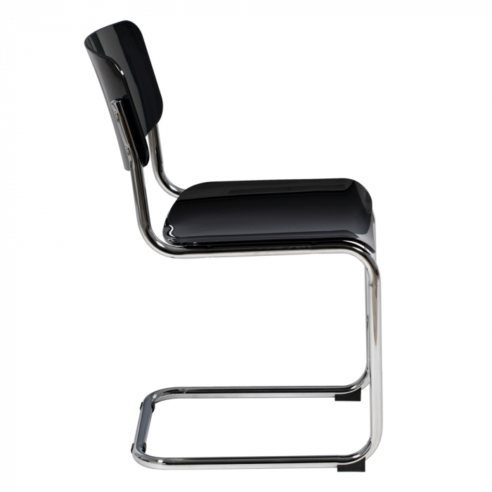 Set scaune negre metal si ABS|Scaune versatile pentru interioare contemporane [3]