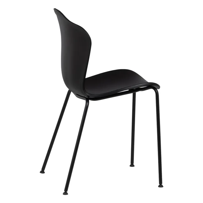 Scaune negre polipropilenă, decor elegant [4]